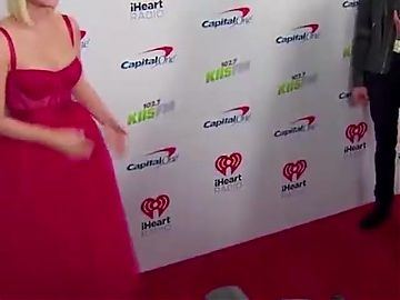 Katy Perry in red bustier top at KIIS FM Jingle Ball 2019 02