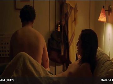 Zoe Lister-Jones see through bra and panties