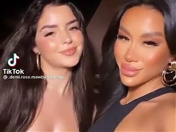 Demi Rose with friend