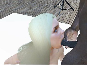 Blonde Khaleesi Blowjob