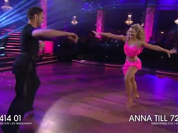 Blonde Married Reporter Anna Brolin Performing Erotic Samba 