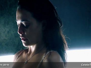 Natalie Martinez has hot sex in the elevator
